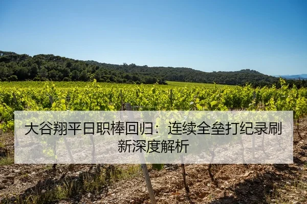 大谷翔平日职棒回归：连续全垒打纪录刷新深度解析